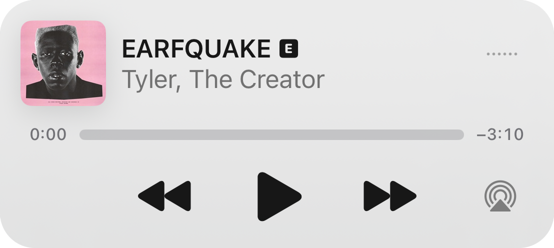 Tyler the creator, earfquake